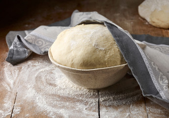 fresh raw dough