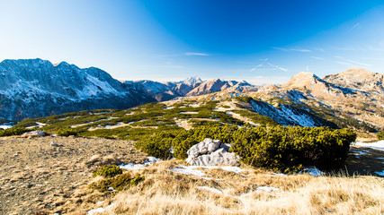 winter day in the italian alps