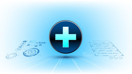 abstract medical health care concept hi tech concept background template