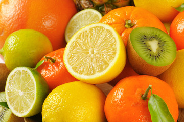 fresh tropical fruit