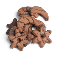 Heap of chocolate cookies