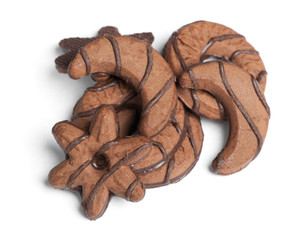 Heap of chocolate cookies