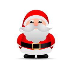 Merry christmas. Vector Santa Claus.