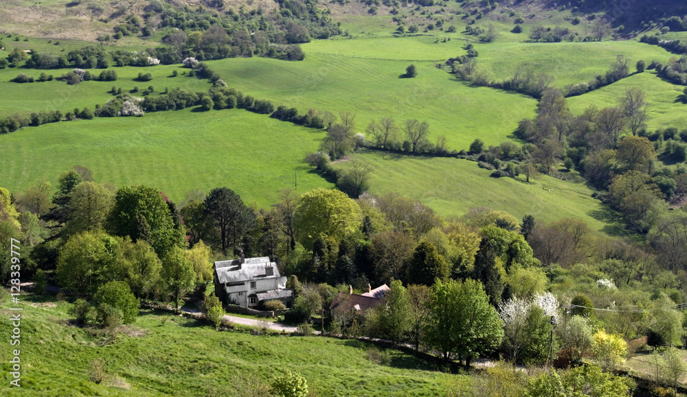 Wall mural cotswold view uk