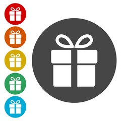 Gift box line icon 