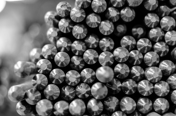 Black and white ground rods