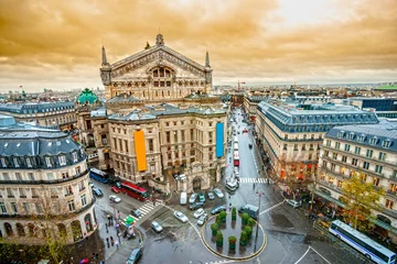 Wandaufkleber Ansicht der Oper Garnier, Paris, Frankreich. © Luciano Mortula-LGM