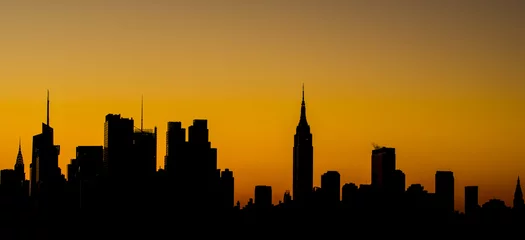 Papier Peint photo autocollant New York Sunrise shot in Manhattan, New York