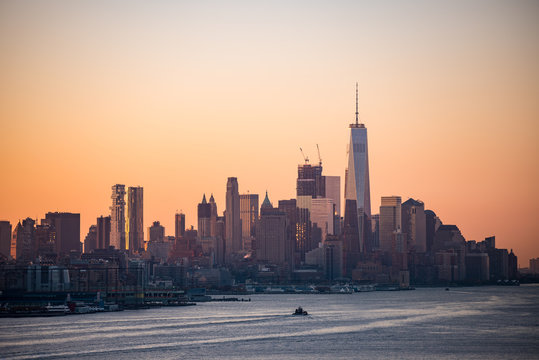 Sunrise shot in Manhattan, New York