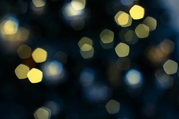 Fototapeta premium Colorful lights on red background. holiday bokeh. Abstract Christmas background