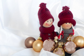 a Christmas puppets