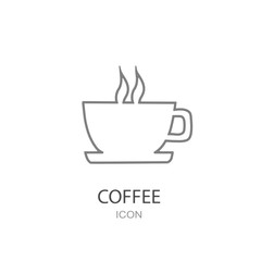 Coffee cup icon. Restaurant concept.