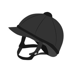 helmet jockey flat icon - 128349732