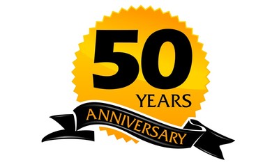 50 Years Ribbon Anniversary 