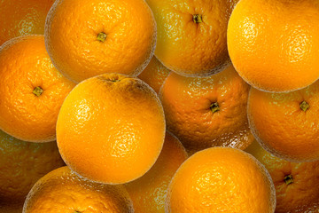 Abstract background of orange fruits
