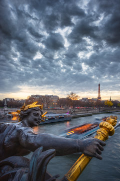 Pont Alexandre 3 et tour Eiffel
