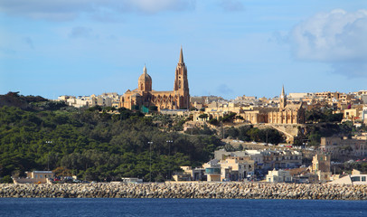 Nabrzeże maltańskiej wyspy Gozo w rejonie Mgarr © andrzej_67