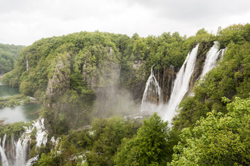 Plitvice Lakes national park waterfall, Plitvica, croatia