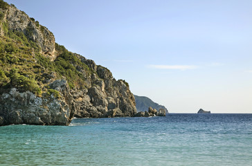 Ionian Sea near Palaiokastritsa. Greece