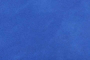 Close up of a blue velvet texture.