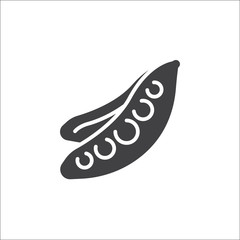 Peas icon vector, filled flat sign, solid pictogram isolated on white, logo illustration