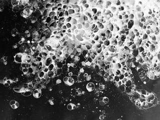 bubbles watercolor black white froth