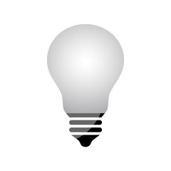 Lightbulb vector icon, isolated object on white background