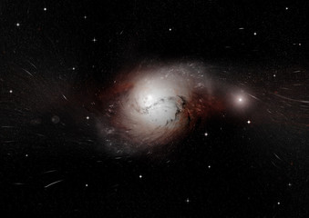 galaxy in a free space