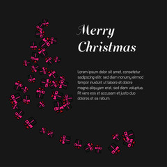 Merry Christmas. Christmas Card. Holiday. X'mas. Greeting Card. Invitation. Christmas Party.