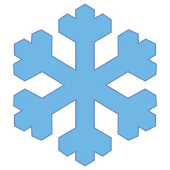 Eis Symbol in Blau