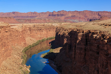 Fototapeta na wymiar Beautiful scenic glen canyon recreation area at Arizona, US