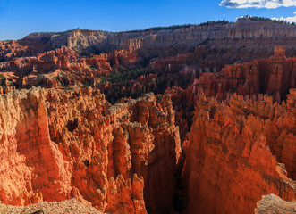 Amazing scenic view of the hoodoos. Bryce Canyon National Park,