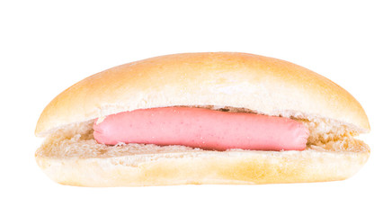 Original hot dog. Isolated on white background