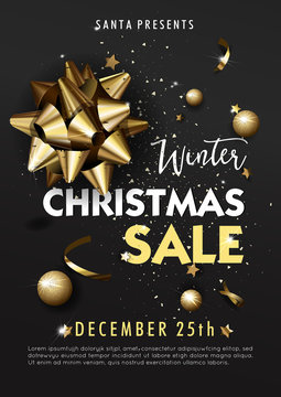 Christmas sale background. Vector illustration