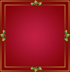 Christmas border with space for your text .