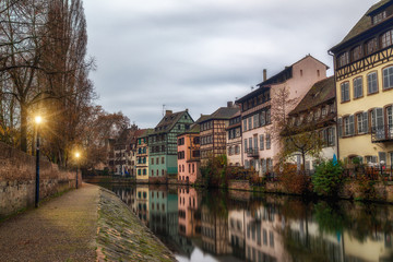 The Ill river in Petite France area, Strasbourg