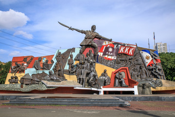 Katipunan (abbreviated to KKK) monument in Manila, Philippines