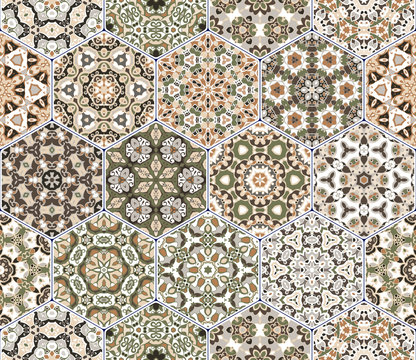 Eastern seamless pattern tiles