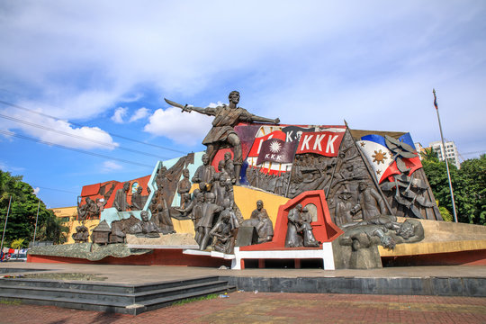 Katipunan (abbreviated to KKK) monument in Manila, Philippines