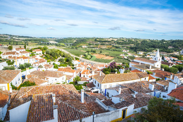 Fototapeta premium Old town of Obidos, Portugal