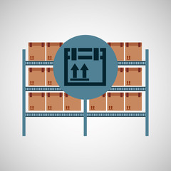 warehouse box fragile icon vector illustration eps 10