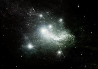 galaxy in a free space