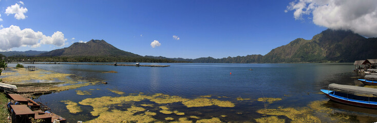 Lake Batur and Volcano Batur in Bali