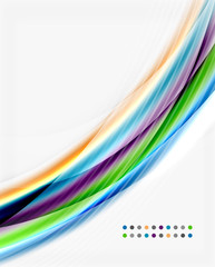 Smooth silk wave template