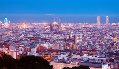Naklejka premium Top night kind of Barcelona