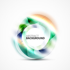 Modern shiny blurred swirl template