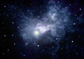 galaxy in a free space