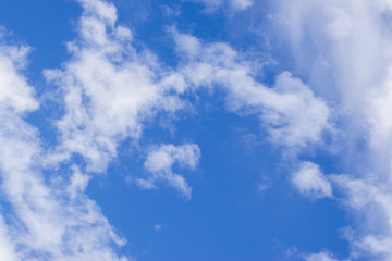 Blue sky and white cloud