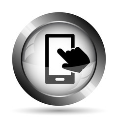 Smartphone with hand icon