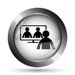 Video conference, online meeting icon